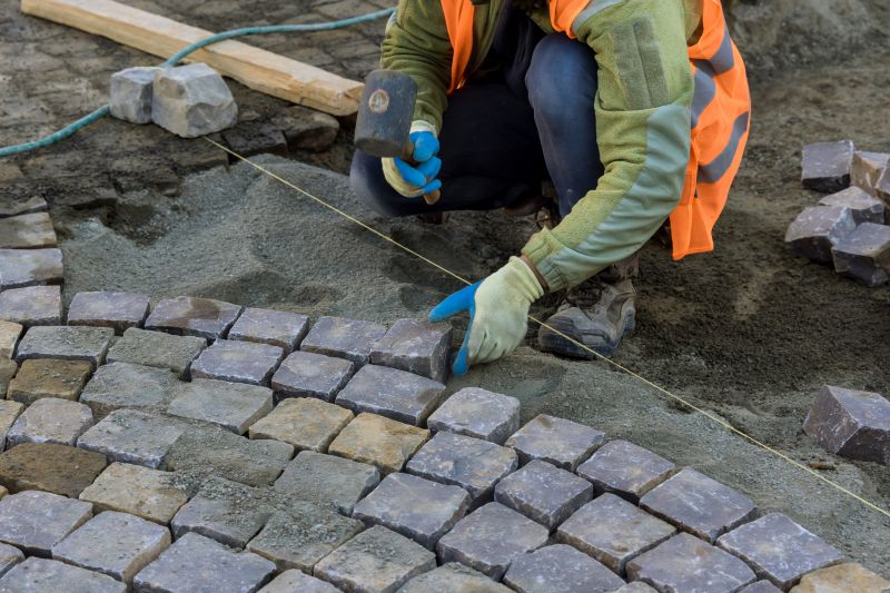 Professional Pavers Installation Site